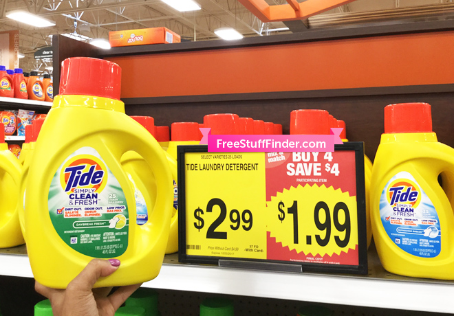 $1.24 (Reg $3) Tide Simply Laundry Detergent at Kroger Affiliates