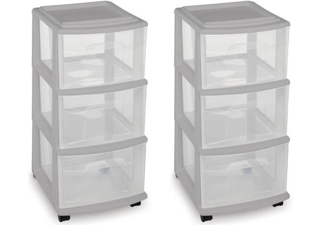 $11.98 (Reg $18) TWO Mainstay 3-Drawer Carts + FREE Pickup
