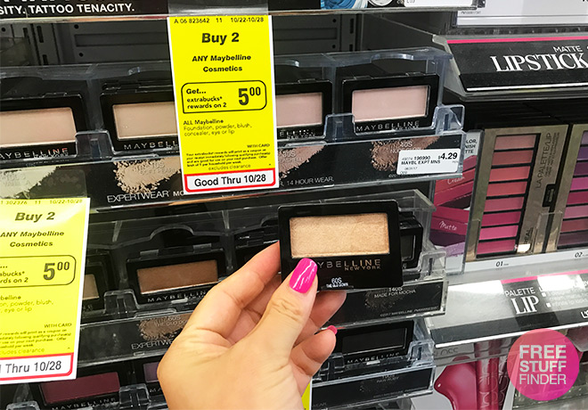 *HOT* FREE Maybelline Eye Shadow Singles at CVS + $2.42 Moneymaker