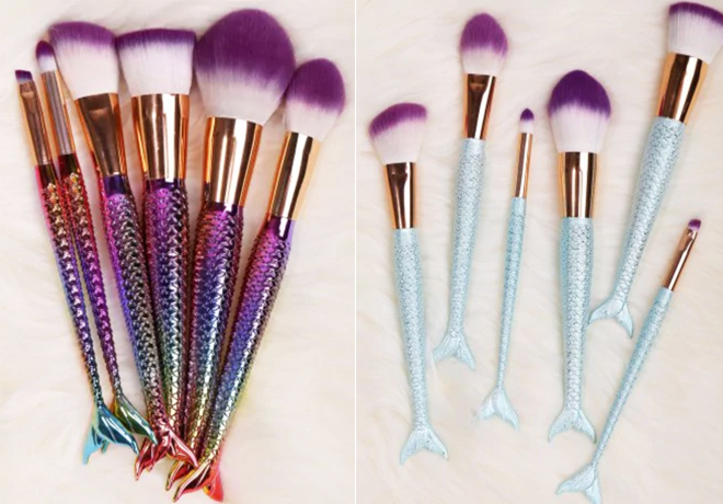 *HOT* $4.50 Mermaid 6-Piece Makeup Brushes + FREE Shipping