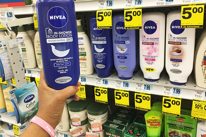 $3 (Reg $8) Nivea In-Shower Body Lotion at Rite Aid