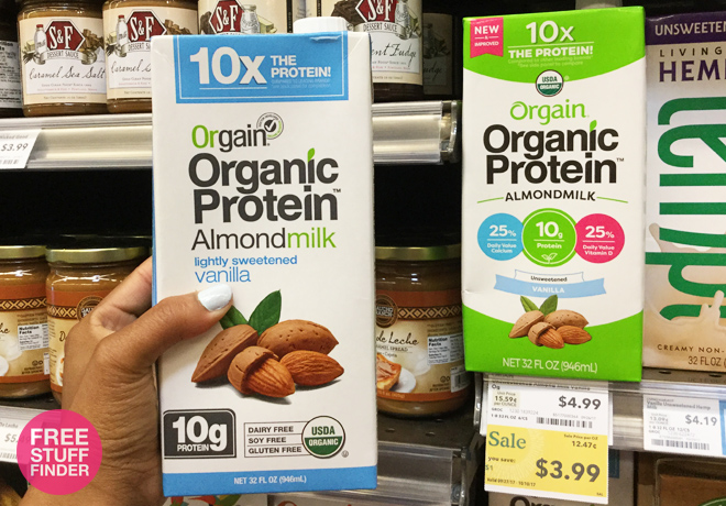 $2.49 (Reg $5) Orgain Almond Milk at Whole Foods (Print Now!)