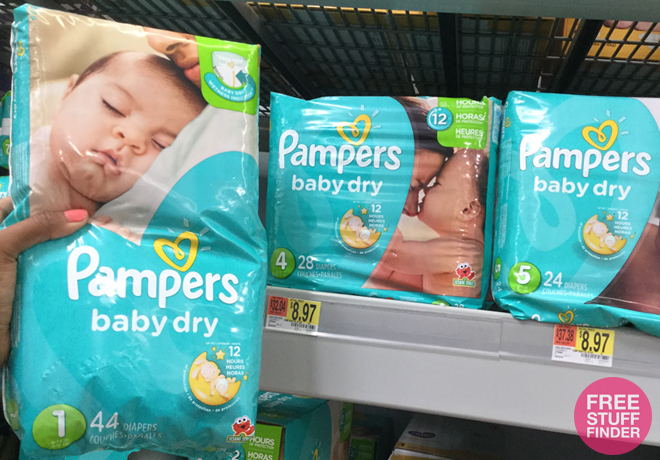 $6.97 (Reg $9) Pampers Jumbo Pack Diapers at Walmart (Print Coupons Now!)