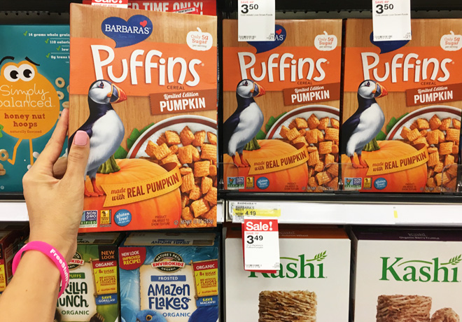 *HOT* $0.49 (Reg $3.67) Barbara's Puffins Cereal at Target