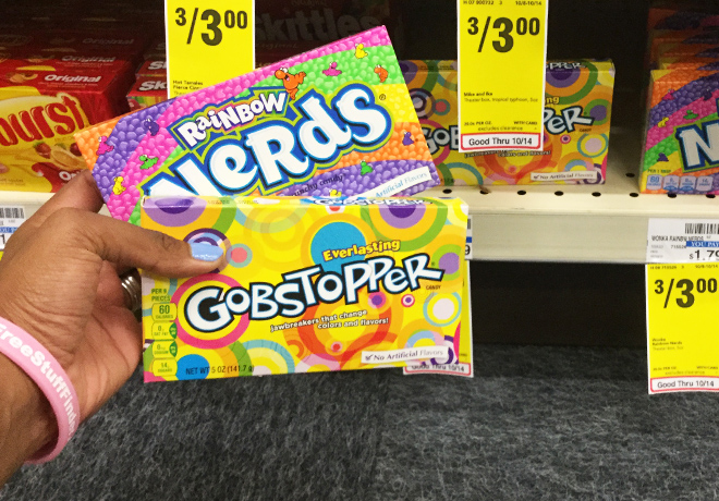 $0.63 (Reg $2) Nerds or Gobstoppers Boxed Candy at CVS (Print Now!)