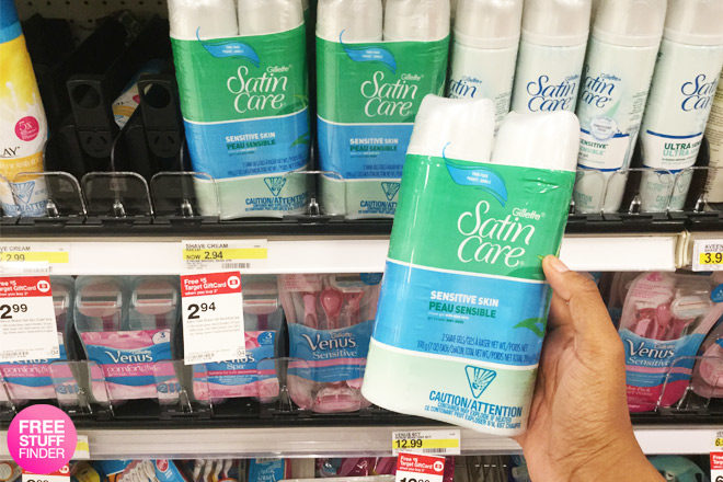 *HOT* $0.27 (Reg $3) Satin Care Shave Gel 2-Pack at Target (Only $0.14 per Can!)