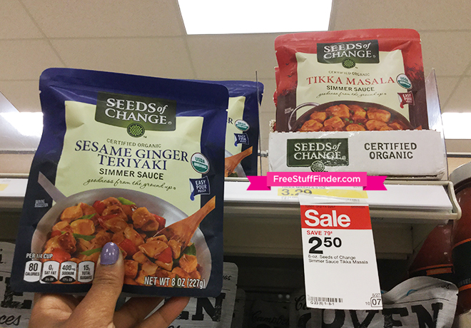 $1.13 (Reg $3.29) Seeds of Change Organic Sauces at Target