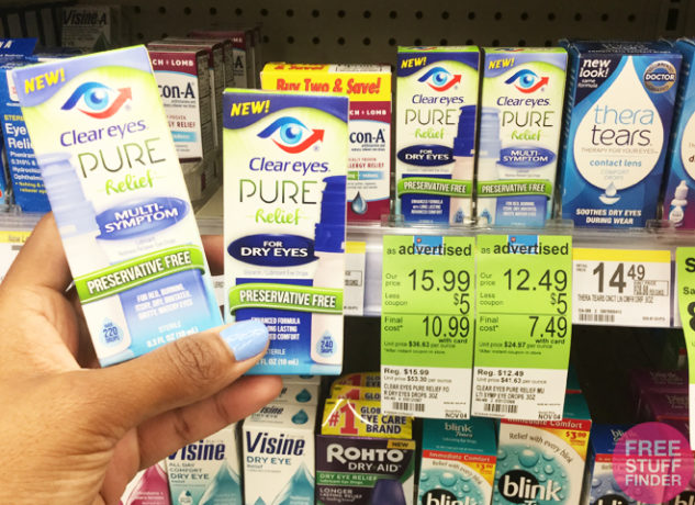 *HOT* FREE Clear Eyes Pure Relief Eye Drops at Walgreens + $0.51 Moneymaker