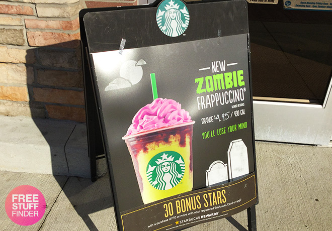 *HOT* Starbucks Zombie Frappuccinos (10/26-10/31)