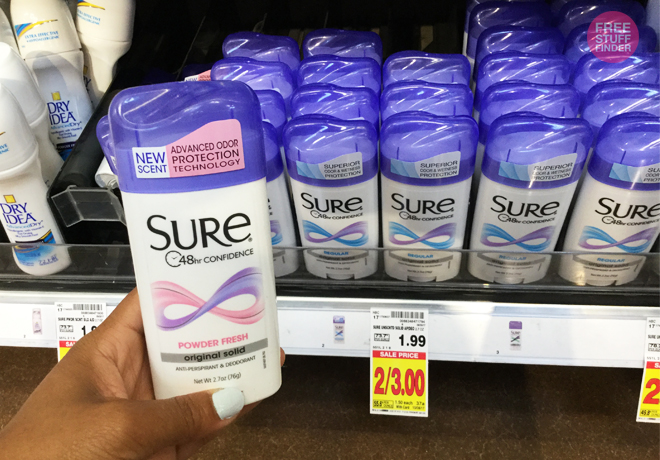 $0.50 (Reg $2) Sure Deodorant at Kroger