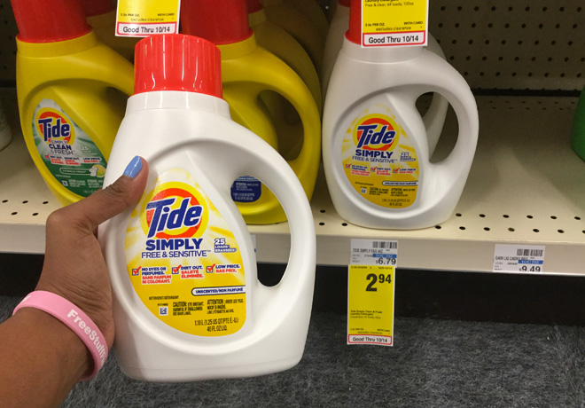 $1.94 (Reg $7.19) Tide Simply Clean Liquid Laundry Detergent at CVS