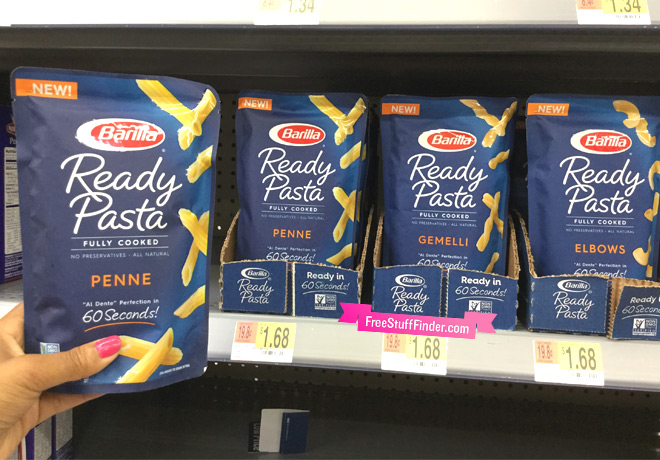 $0.68 (Reg $1.68) Barilla Ready Pasta Pouch at Walmart