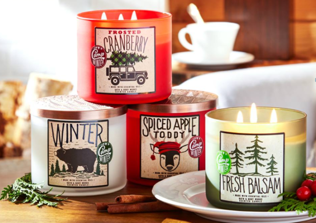 $11.95 (Reg $24.50) Bath & Body Works Camp Winter 3-Wick Candles (Today Only)