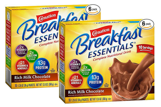 $11.99 Six Carnation Breakfast Essentials 10-Ct Packs + FREE Shipping
