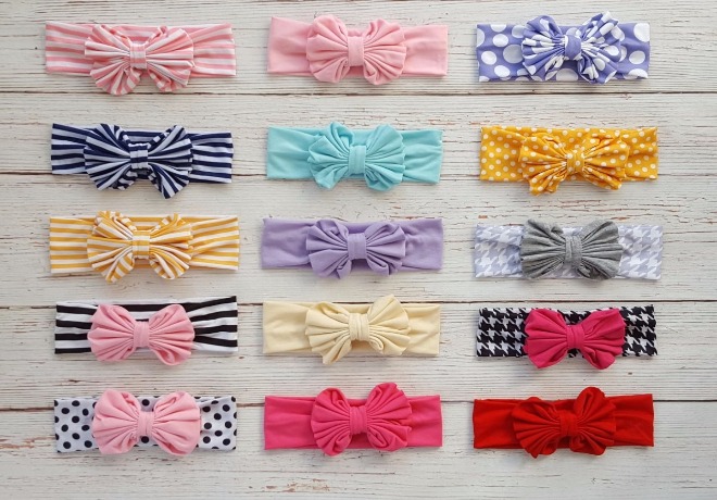 $1.99 (Reg $5) Big Bow Baby Headwraps