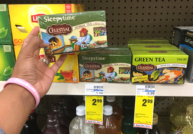 $0.99 (Reg $4) Celestial Seasonings Tea Bags at CVS