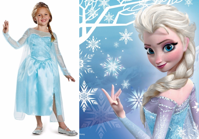 $5.81 Disney's Frozen Elsa Snow Queen Kids Costume