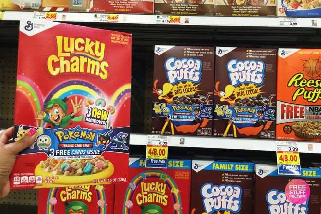 *HOT* $1.25 (Reg $3.39) General Mills Cereal + FREE Milk at Kroger (Today Only!)