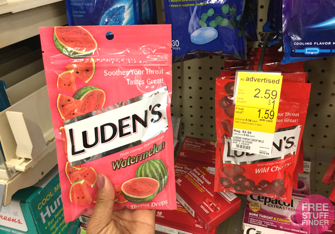 $1.09 (Reg $2.59) Luden's Cough Drops at Walgreens