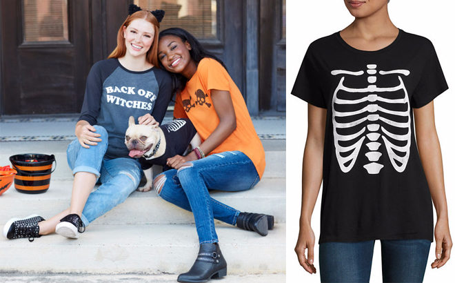 RUN! $1.19 Matching Women's & Pets Halloween T-Shirts + FREE Pickup