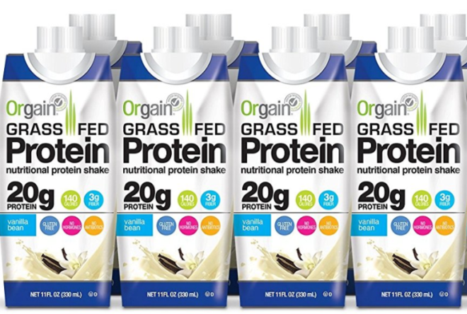 $13.95 Orgain Grass Fed Protein Shake 12-Pack + FREE Shipping (Only $1.16 Each)