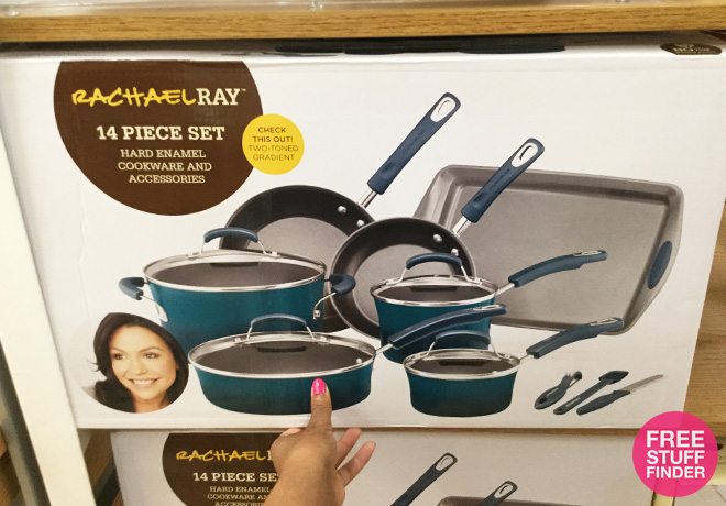 *HOT* $89.99 (Reg $300) Rachael Ray 14-Pc Cookware Set + FREE Shipping (BLACK FRIDAY Price!)