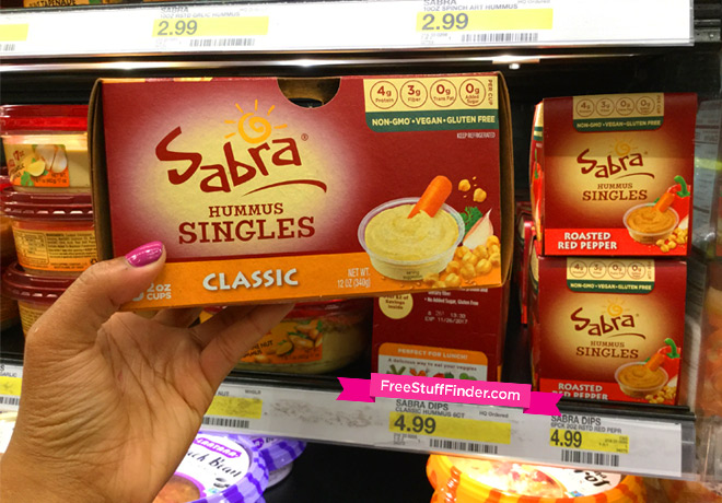 $1.74 (Reg $5) Sabra Hummus Singles 6-pack at Target