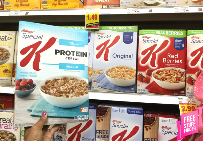 $0.99 (Reg $3.39) Special K Cereal at Kroger