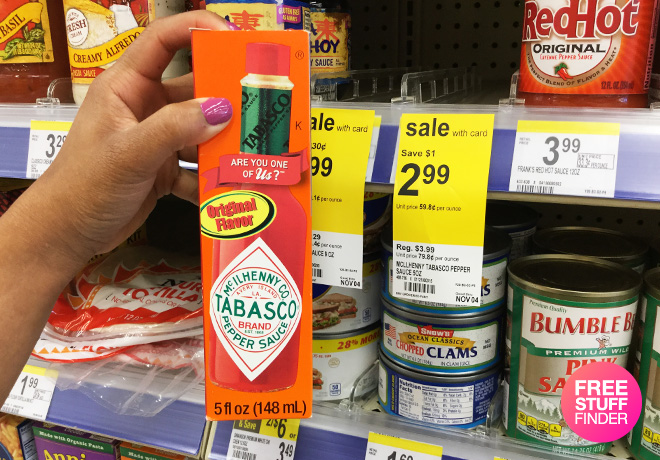 $1.49 (Reg $4) Tabasco Hot Sauce at Walgreens