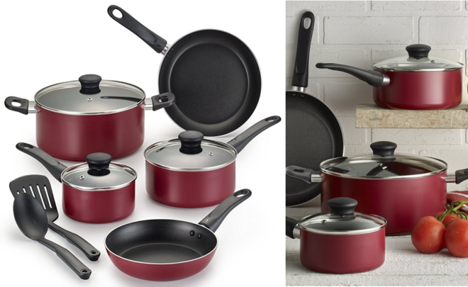 *HOT* $29.99 (Reg $40) T-Fal 10-Piece Cookware + FREE Shipping (Today Only!)