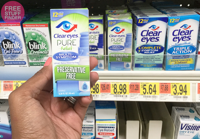 *HOT* $0.98 (Reg $9) Clear Eyes Multi-Symptom Eye Drops at Walmart