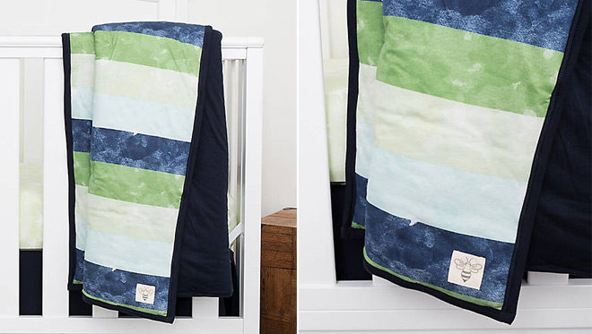 $20 (Reg $60) Watercolor Stripe Reversible Quilt