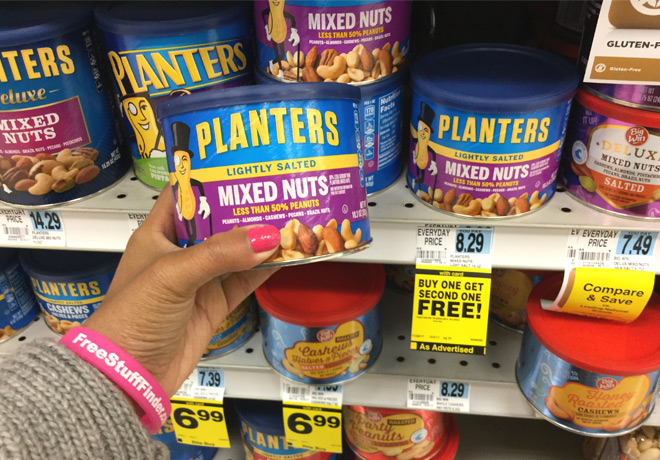 $3.90 (Reg $8.29) Planters Mixed Nuts at Rite Aid (Print Now!)