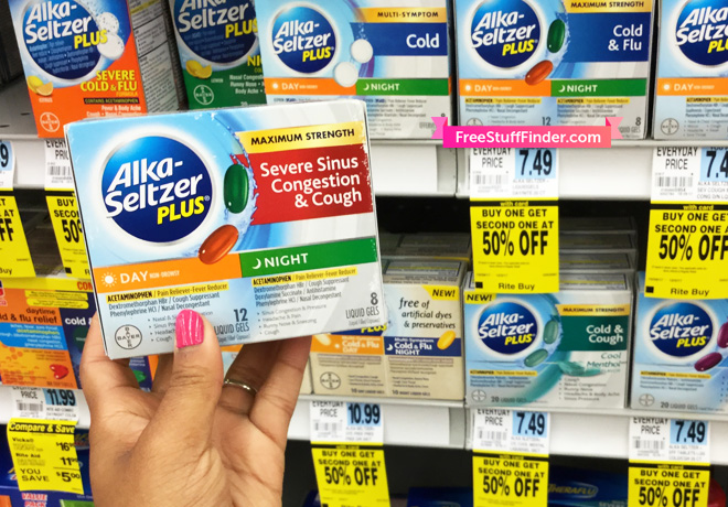 $2.12 (Reg $7.49) Alka-Seltzer Plus at Rite Aid (Print Now!)