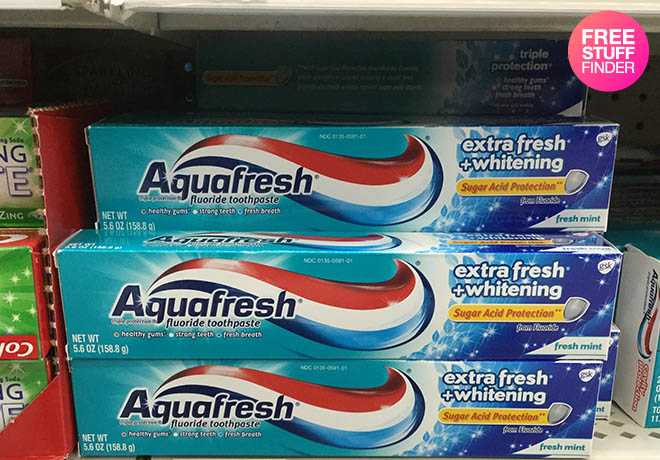 *HOT* FREE Aquafresh Toothpaste at Walmart + $0.27 Moneymaker