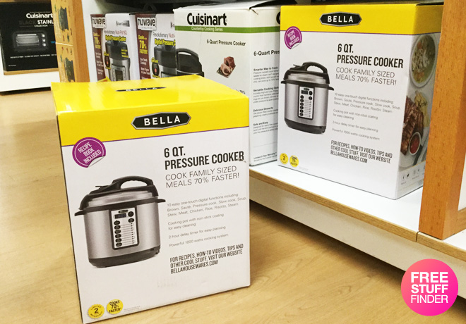 *HOT* Macy's: Bella 6-Quart Pressure Cooker Only $39.99 + FREE Pickup (Regularly $120)