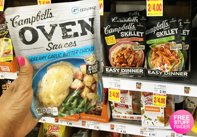 $1.25 (Reg $3) Campbell's Sauces at Kroger