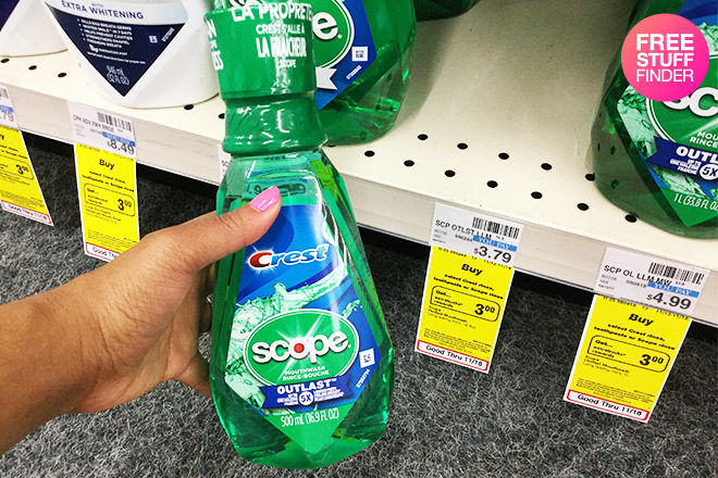 FREE Crest Scope Mouthwash at CVS + $0.21 Moneymaker