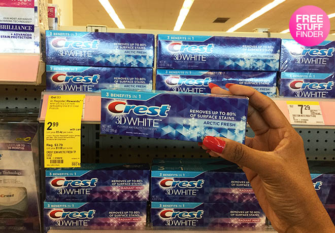 *HOT* FREE Crest 3D Toothpaste at Walgreens + $0.78 Moneymaker