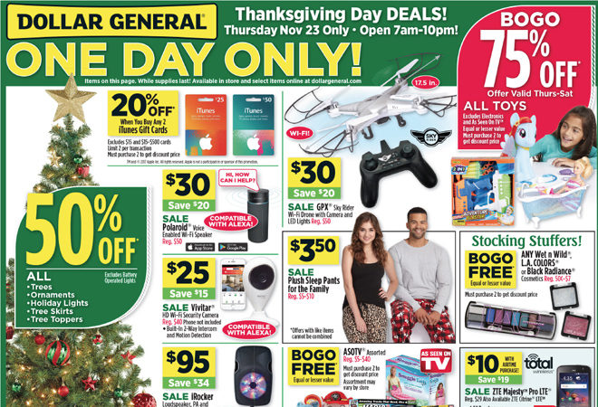 *HOT* Dollar General Black Friday Ad (11/23-11/25)