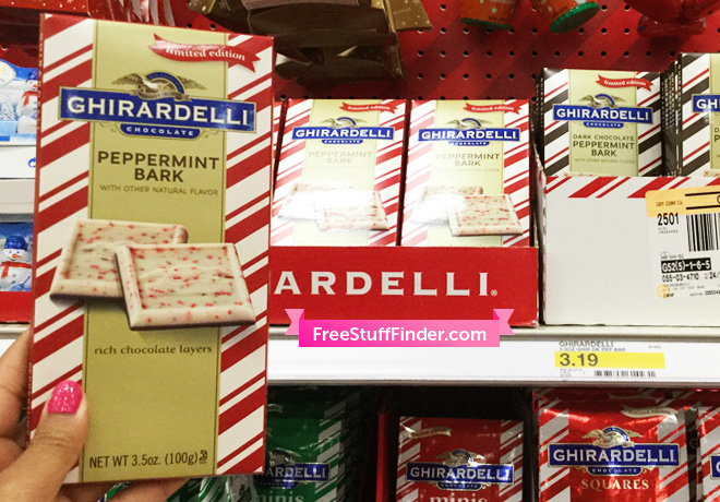 *NEW* 50% off Ghirardelli Peppermint Bark Bar Cartwheel (Only $0.96 Each!)