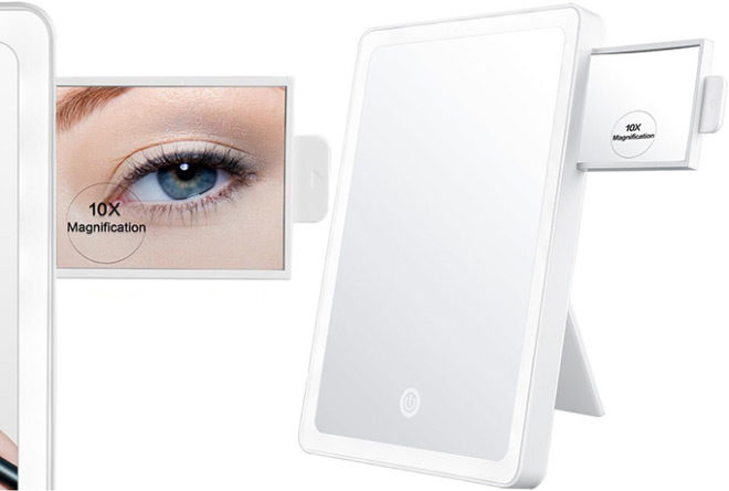 *HOT* $13.99 (Reg $24) LED Lit Makeup Mirror with 10x Magnifying Mirror