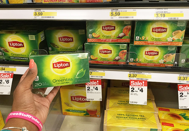 $1 (Reg $2.37) Lipton Green Tea Bags at Target