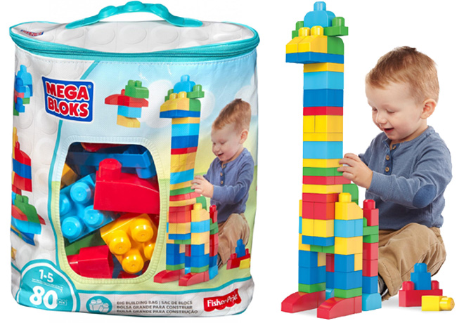 *HOT* $9.97 (Reg $18) 80-Piece Mega Bloks Big Building Bag + FREE Pickup