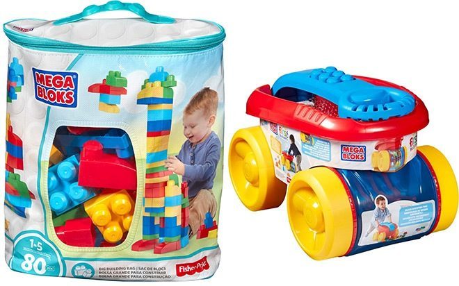 *HOT* $18.46 (Reg $42.49) Mega Bloks Scooping Wagon + 80 Piece Building Set