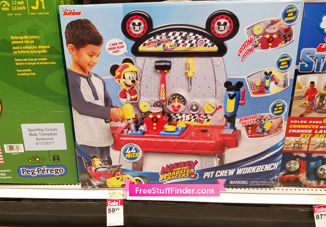 $44.99 (Reg $80) Mickey's Pit Crew Workbench at Target