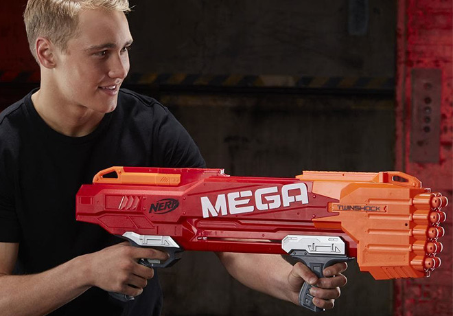 *HOT* $19.97 (Reg $40) Nerf N-Strike Mega TwinShock + FREE Pickup