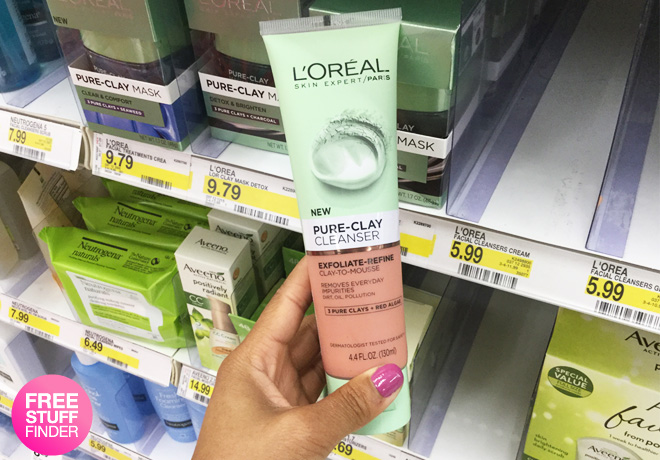 *HOT* $0.79 (Reg $6) L'Oreal Pure Clay Facial Cleanser at Target