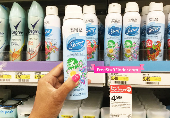 *HOT* $0.32 (Reg $5.49) Secret Invisible Spray at Target