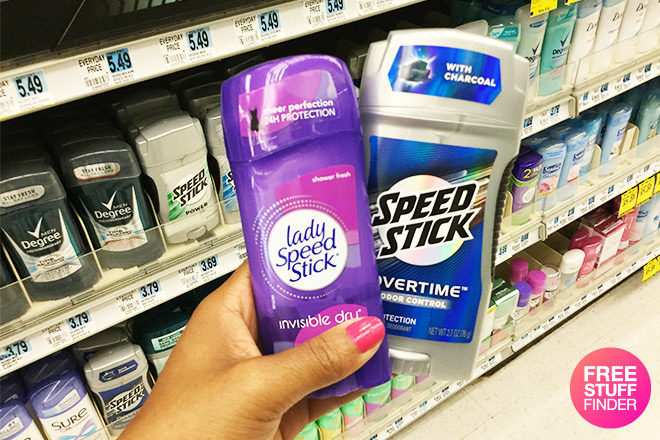 $0.24 (Reg $5) Speed Stick Overtime Deodorant at Rite Aid (Week 11/5)